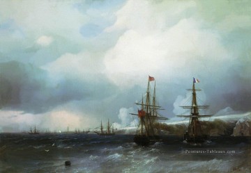 la prise de sébastopol 1855 Romantique Ivan Aivazovsky russe Peinture à l'huile